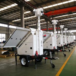 Nouvelle Conception 2026 : Remorque Mobile Solaire pour Caméra, Remorque de Surveillance CCTV Solaire Portable pour la Surveillance d'Usine - Product Image 1