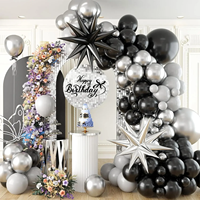 Perlengkapan Dekorasi Balon Lengkung untuk Latar Belakang Photo Booth, Balon Latex Ukuran Campuran untuk Pesta Ulang Tahun, Pernikahan, Bridal Shower