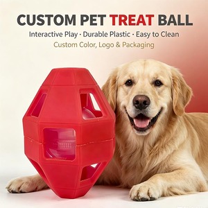 Cibo regolabile Pet Dog giocattolo ciotole alimentatore a sfera in Silicone rotondo Puzzle Pet giocattoli da masticare palla per cani e gatti - Product Image 1