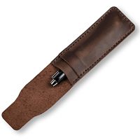 Étui de protection pour stylo HaoRan, étui en cuir véritable pour stylo, porte-stylo personnalisé avec logo, sacs à crayons de golf pour hommes en cuir