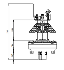 Pelampung Instrumen Gelombang Pelampung Lepas Pantai Pelampung ADCP Pelampung Cuaca Pelampung Monitor Pelampung Laut Pelampung Data Cuaca Pelampung Oceanografi - Product Image 4