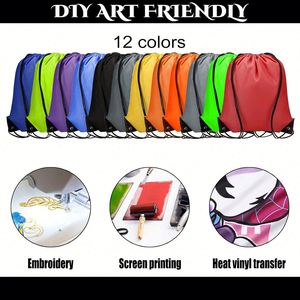 Diy Fitness Travel Backpack Bulk Women Men Recycled Color Eco-Friendly Branded Drawstring Backpack - Product Image 3