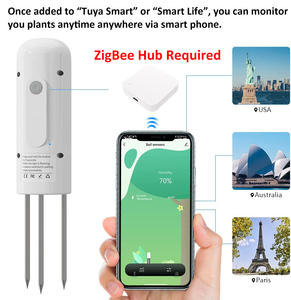 Zigbee बगीचे मिट्टी नमी और तापमान मीटर सेंसर-आउटडोर निविड़ अंधकार संयंत्र आर्द्रता परीक्षक Tuya स्मार्ट एपीपी के साथ संगत - Product Image 5