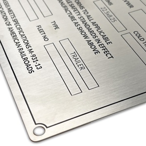 Vente en gros <span class=keywords><strong>plaque</strong></span> métallique gravée Logo en métal personnalisé Plaques nominatives Alu Plaques Aluminium Machine Plaques nominatives - Product Image 2