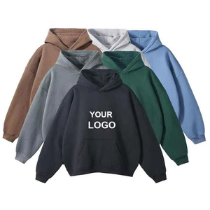 High Quality Men Casual Cotton Fleece Pullover Unisex Heavyweight Oversize Custom Print Men's Essentials Sweatshirts Hoodies