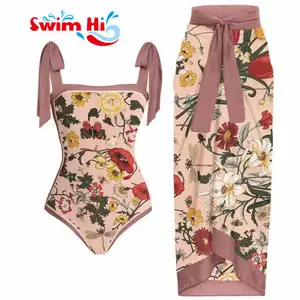 Plus Size Girl Hawaiian Dress Set Hawaiian Dresses For Adult Women Swimsuits For Women 2024 Matching Coverup