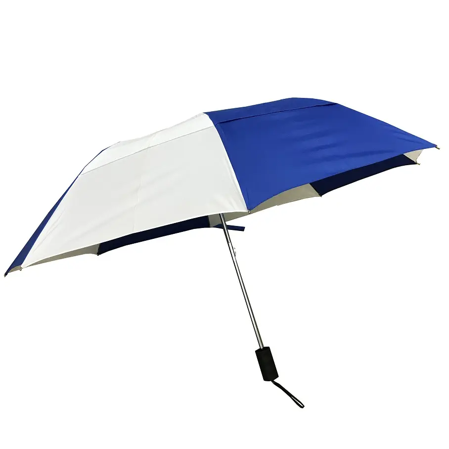 Outdoor antivento doppi strati 2 volte ombrello con logo personalizzato stampa