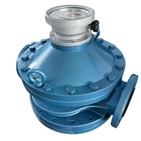 Medidor de Flujo de Aceite con Indicador Básico de 4'' con Conexión de Brida, Material de Hierro Fundido, Uso Industrial para Aceite Líquido y Agua, Precisión del 0.5%, OEM