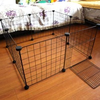 Cage pour animaux de compagnie multi-niveaux de luxe en gros de l'usine chinoise, assemblage simple DIY, clôture en fil métallique, grillage en fer, simple et élégant