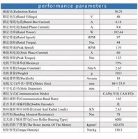 Réducteur planétaire EC-A6416-P2-30.25H compact à couple élevé avec double encodeur, servomoteur à engrenages planétaires, actionneur de joint de bras robotique 44NM