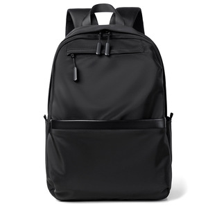 Men's Backpack Large Capacity Laptop Compartment Water Repellent Solid Color Everyday Use Shoulder Straps - Product Image 5