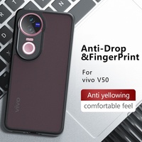 Coque de téléphone mat translucide pour Vivo V50e Y29 Y39 Anti-choc mat PC couverture arrière complète pour Vivo V50 Lite 4g étui pour Vivo V50 5g