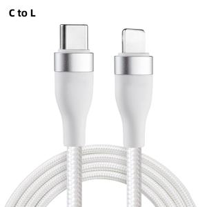 Cargador Rápido PD de 27 W Tipo C a Lightning con Cable Trenzado de Aleación de Aluminio para iPhone 14 13 12 11 Pro Max iPad, Cable de Sincronización, Carga Súper Rápida - Product Image 1