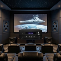 Système de cinéma maison haut de gamme 7.1 canaux : Solution complète incluant enceintes, amplificateurs, traitement du signal et infrastructure
