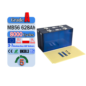 Stock UE 8000+ cycles 3.2V MB56 628Ah Cellule de batterie prismatique LiFePO4 Grade A 32KWh Lithium pour stockage d'énergie solaire commercial - Product Image 2