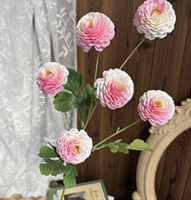 Arrangement floral artificiel de pivoines à 6 têtes en soie, réaliste, pour mariage, Saint-Valentin, remise de diplôme, décoration intérieure, décoration d'événements