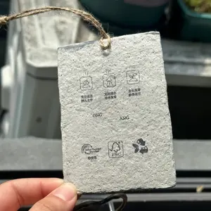 Tarjeta de agradecimiento biodegradable de semillas ecológicas personalizadas, tarjetas de embalaje de papel plantable para pequeñas empresas