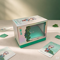 Boîte cadeau rigide personnalisée avec fenêtre, en carton holographique, pour l'emballage de figurines et de jouets de collection – Vente en gros