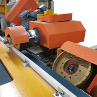 Machine automatique de profilage et de polissage des bords de pierre et de granit à six têtes, avec moteur, roulement et PLC - pour la fabrication de carreaux, sols en céramique et granit