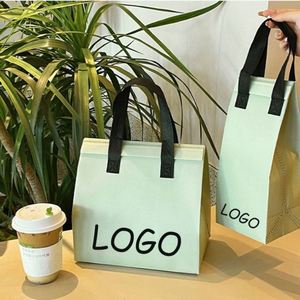 Sac isotherme jetable en aluminium et non-tissé pour traiteur extérieur, idéal pour thé au lait chaud et crème glacée - Product Image 3