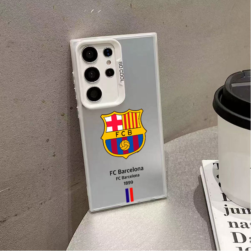 Caja plateada colorida - blanco - club de fútbol