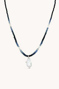 Collar Boho Chic de Verano para Playa, Hecho a Mano con Cuentas de Piedra Natural y Colgante de Perla, Lindo Collar de Perlas para Mujer - Product Image 6