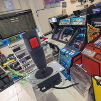 Manette de jeu avec gâchette et bouton de tir, joystick métallique 8 directions pour machine de jeu d'arcade à monnayeur, modèle 90