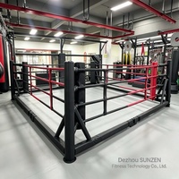 Ring de boxe pliable de qualité supérieure avec cadre galvanisé, commande en gros, prix d'usine