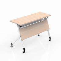 Bureau de formation pliable moderne pour salle de classe et réunion, table de formation scolaire modulaire pliable avec roulettes