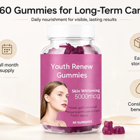 Gummies à croquer Youth Renew en gros, directement de l'usine, 60 pièces, formule naturelle, soutien au bien-être immunitaire, complément pour adultes