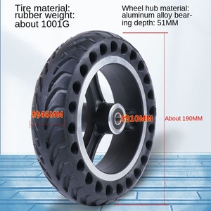 8 pollici 200x50 piccolo delfino scooter elettrico ruota anteriore 200x50 airless pneumatico 200*50 a nido d'ape solido pneumatico intero set ruote - Product Image 3