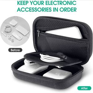 EVA Electronics Organizer Travel Case Carrying Pouch Bag for Cable Charger Cords Power Bank <b>Hard</b> <b>Drive</b> - Product Image 3