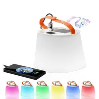 Mydayssolar açık taşınabilir su geçirmez hafif katlanabilir LED 8 renk modu güneş şişme fenerler ile kablosuz hoparlör