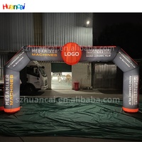 Logo personnalisé Publicité gonflable Début et ligne d'arrivée Arche gonflable LED extérieure Sport Arche Porte pour événements