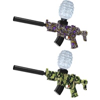 Pistola de Bolas de Gel MP5 KK Nueva, Pistola de Bolas Eléctrica de Alta Velocidad Recargable, Automática, de Material Suave para Niños