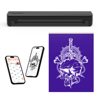 Imprimante à tatouage portable A4 HSPOS, machine à pochoirs sans encre, sans fil, pour les artistes tatoueurs, les salons de tatouage et les voyages