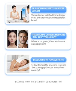 Integración DE DATOS DE PANTALLA DE 21,5 pulgadas 9 imágenes espectrales Facial AI Análisis Inteligente WIFI escáner facial analizador de piel máquina de Spa - Product Image 6