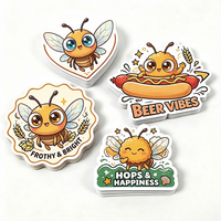 Pegatinas Personalizadas de Vinilo PVC Impermeables de Alta Calidad, Etiqueta Adhesiva con Diseño de Logotipo, Resistente a los Rayos UV, Recortada a Troquel