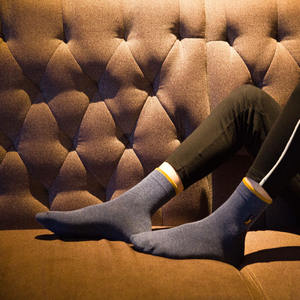 <span class=keywords><strong>ถุงเท้า</strong></span>กีฬากอล์ฟระดับมืออาชีพ,ผ้าฝ้ายระบายอากาศได้ดีปักโลโก้สีพื้น - Product Image 3