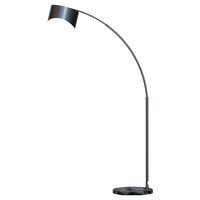 Lámpara de Pie Alta Moderna y Popular de Hierro con Diseño de Estatua Negra LED para Decoración de Esquinas de Dormitorio y Sala de Estar