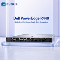 Serveur rack Dell PowerEdge R440 1U d'occasion, reconditionné, entièrement testé, avec garantie limitée et assistance technique professionnelle