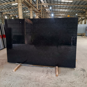 Grande dalle de granit noir poli SILO JBP4, panneau de pierre naturelle contemporain, qualité supérieure, garantie à vie pour les murs d'hôtel - Product Image 1