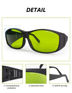 <strong>Fiber</strong> Cutting Welding Goggles Eye Protection Protective 1064 Laser Safety Goggles for Laser Cutting Welding Cleaning Machine - Product Image 2