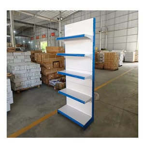 Étagère <span class=keywords><strong>gondole</strong></span> métallique légère simple face en forme de L JIACHAUNG pour supermarchés, d'<span class=keywords><strong>occasion</strong></span> - Product Image 4