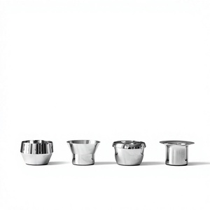 เชิงเทียนสแตนเลสสตีลทรงถ้วยสำหรับตกแต่งบ้านดีไซน์ทันสมัยทนทาน - Product Image 1