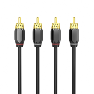 Fully shielded pure copper gold-plated 2RCA <b>amplifier</b> <b>car</b> audio cable - Product Image 4