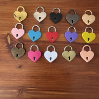 Candado de Amor de Color San Valentín de Buena Calidad, Candado en Forma de Corazón de 25 mm/30 mm/45 mm para Bodas, Bolsos y Maletas