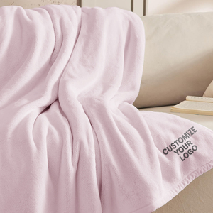 Плед из 100% полиэстера с индивидуальным логотипом, брендирование компании, соответствует стандартам SEDEX, отличный выбор для выставок и мероприятий - Product Image 1