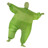 Costume gonflable intégral de lutteur de sumo masqué en acier inoxydable, blanc saumon, pour mariage et mascarade, modèle international