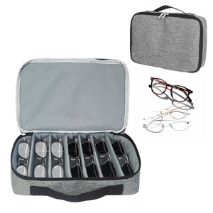 Eyeglasses Storage Case 8-8.9in Semi-Hard Rectangle Solid Simple Design For Travel And Eyewear Organization - Product Image 1